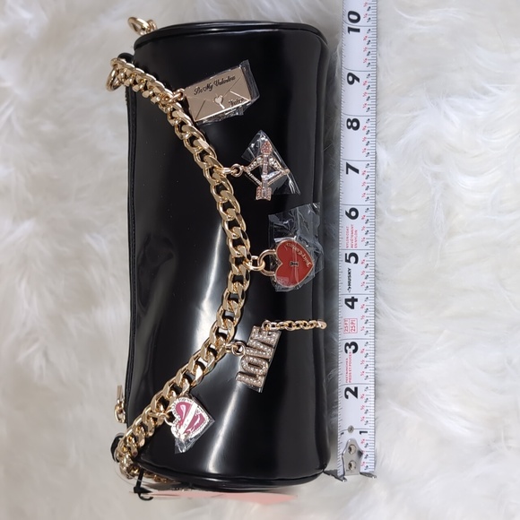 Juicy Couture Love Comes Softly Shoulder Bag w/ Dangling Charm Design 💌 - Picture 13 of 17